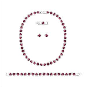 Rare NEW Swarovski necklace bracelet earrings set